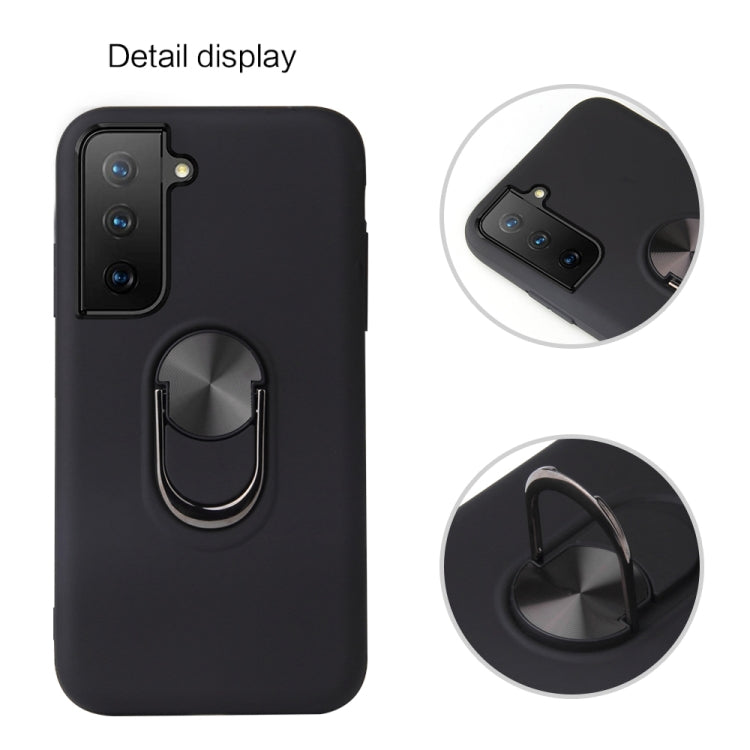 For Samsung Galaxy S21 FE 360 Rotary Multifunctional Stent PC+TPU Case with Magnetic Invisible Holder