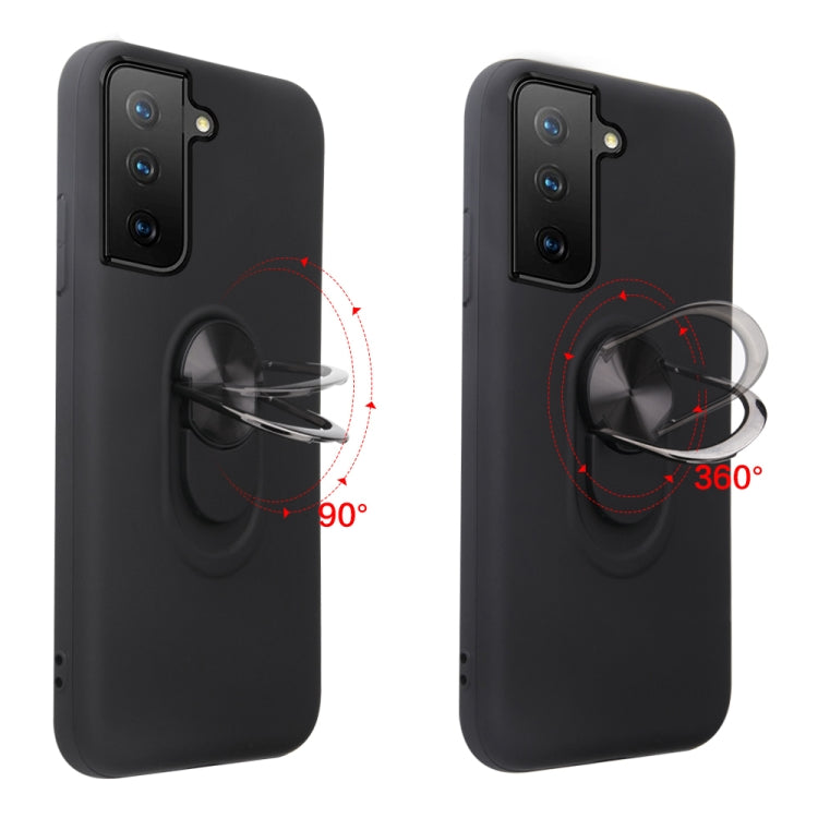 For Samsung Galaxy S21 FE 360 Rotary Multifunctional Stent PC+TPU Case with Magnetic Invisible Holder