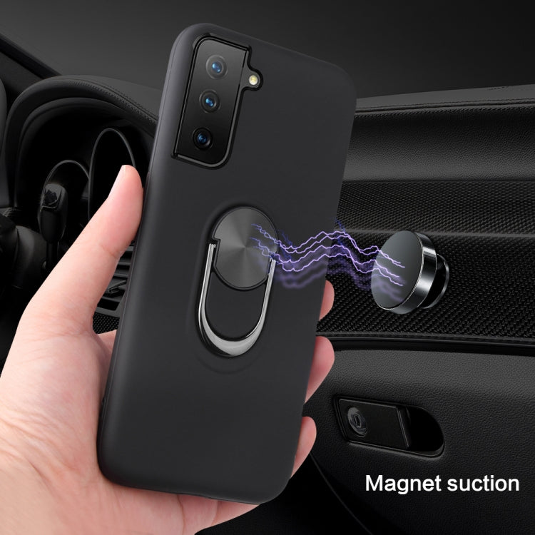 For Samsung Galaxy S21 FE 360 Rotary Multifunctional Stent PC+TPU Case with Magnetic Invisible Holder