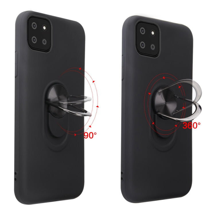 For Samsung Galaxy A22 5G 360 Rotary Multifunctional Stent PC+TPU Case with Magnetic Invisible Holder