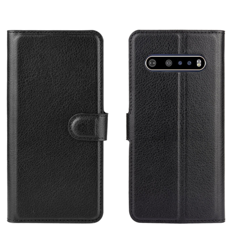For LG V60 ThinQ 5G Litchi Texture Horizontal Flip Protective Case with Holder & Card Slots & Wallet