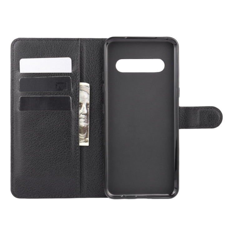 For LG V60 ThinQ 5G Litchi Texture Horizontal Flip Protective Case with Holder & Card Slots & Wallet