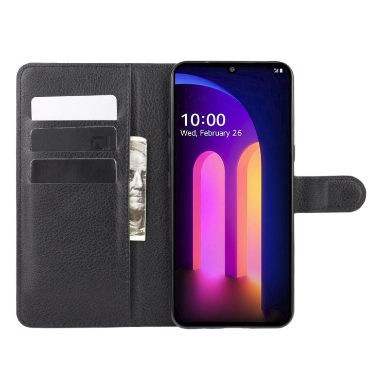 For LG V60 ThinQ 5G Litchi Texture Horizontal Flip Protective Case with Holder & Card Slots & Wallet