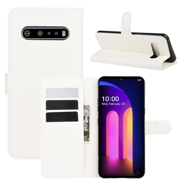 For LG V60 ThinQ 5G Litchi Texture Horizontal Flip Protective Case with Holder & Card Slots & Wallet