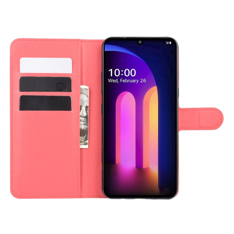 For LG V60 ThinQ 5G Litchi Texture Horizontal Flip Protective Case with Holder & Card Slots & Wallet