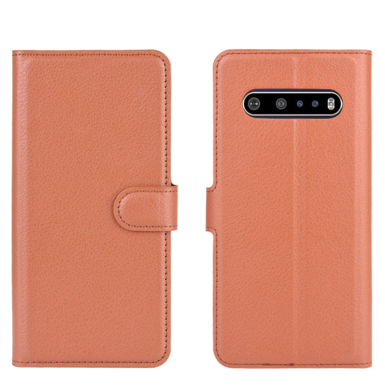 For LG V60 ThinQ 5G Litchi Texture Horizontal Flip Protective Case with Holder & Card Slots & Wallet