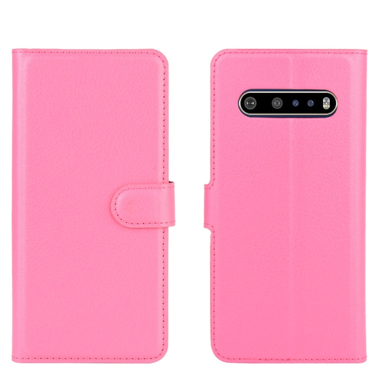 For LG V60 ThinQ 5G Litchi Texture Horizontal Flip Protective Case with Holder & Card Slots & Wallet