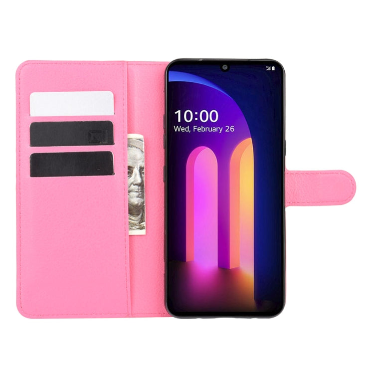 For LG V60 ThinQ 5G Litchi Texture Horizontal Flip Protective Case with Holder & Card Slots & Wallet