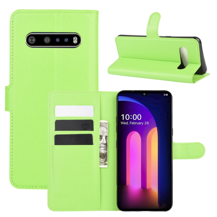 For LG V60 ThinQ 5G Litchi Texture Horizontal Flip Protective Case with Holder & Card Slots & Wallet