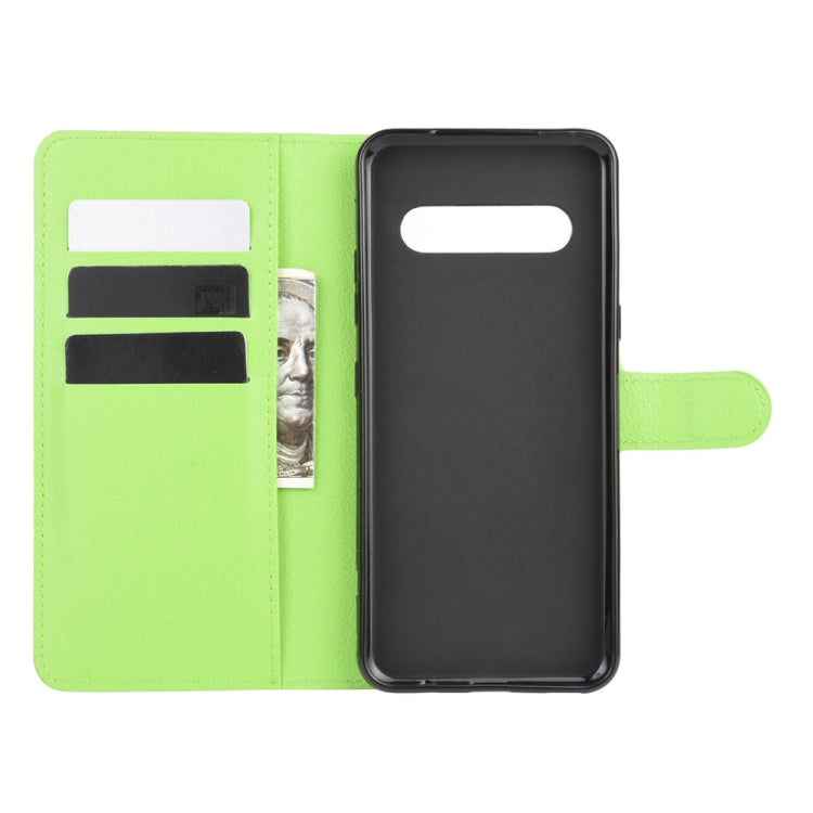 For LG V60 ThinQ 5G Litchi Texture Horizontal Flip Protective Case with Holder & Card Slots & Wallet
