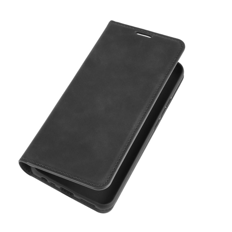 For Xiaomi Redmi 9 Retro-skin Business Magnetic Suction Leather Case with Holder & Card Slots & Wallet