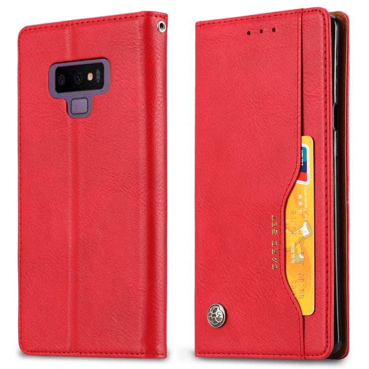 Knead Skin Texture Horizontal Flip Leather Case for Galaxy Note9, with Photo Frame & Holder & Card Slots & Wallet