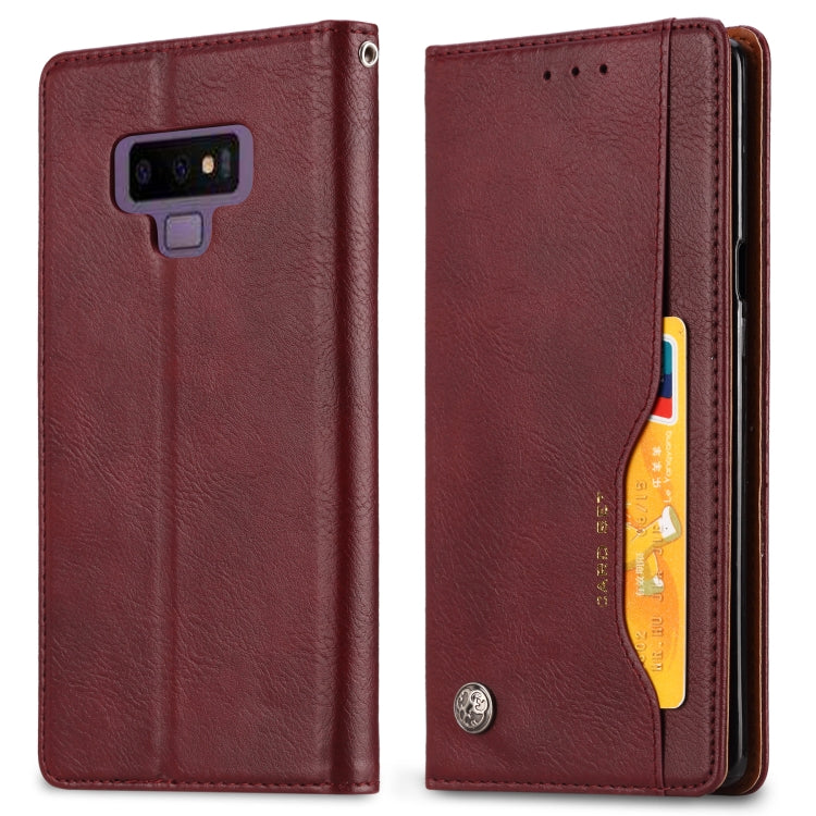 Knead Skin Texture Horizontal Flip Leather Case for Galaxy Note9, with Photo Frame & Holder & Card Slots & Wallet
