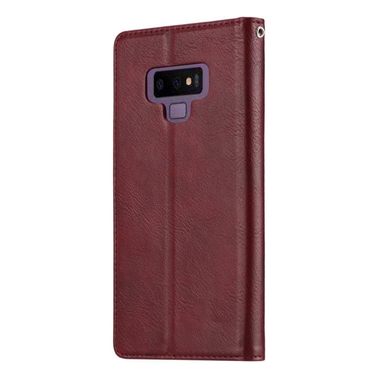 Knead Skin Texture Horizontal Flip Leather Case for Galaxy Note9, with Photo Frame & Holder & Card Slots & Wallet