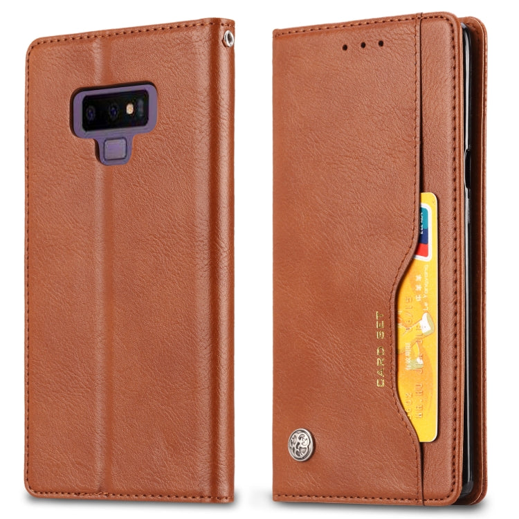 Knead Skin Texture Horizontal Flip Leather Case for Galaxy Note9, with Photo Frame & Holder & Card Slots & Wallet