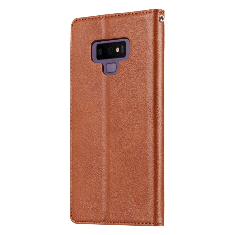 Knead Skin Texture Horizontal Flip Leather Case for Galaxy Note9, with Photo Frame & Holder & Card Slots & Wallet
