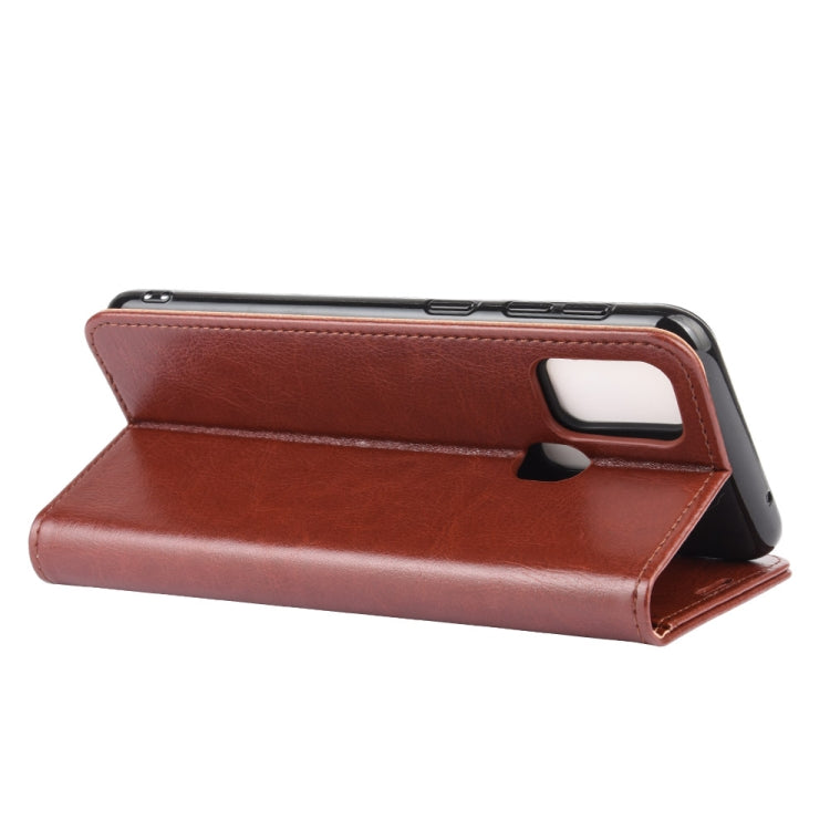 For Samsung Galaxy M31 R64 Texture Single Horizontal Flip Protective Case with Holder & Card Slots & Wallet& Photo Frame