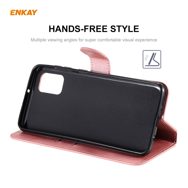 For Samsung Galaxy A31 ENKAY Hat-Prince Horizontal Flip Leather Case with Holder & Card Slots & Wallet