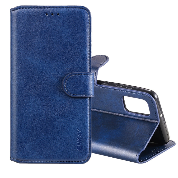 For Samsung Galaxy A31 ENKAY Hat-Prince Horizontal Flip Leather Case with Holder & Card Slots & Wallet