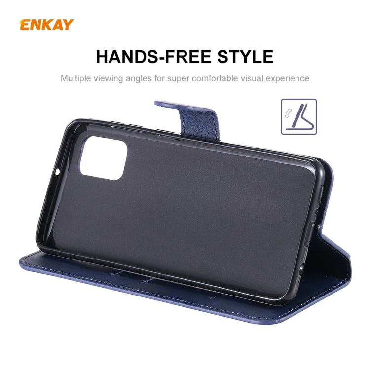 For Samsung Galaxy A31 ENKAY Hat-Prince Horizontal Flip Leather Case with Holder & Card Slots & Wallet