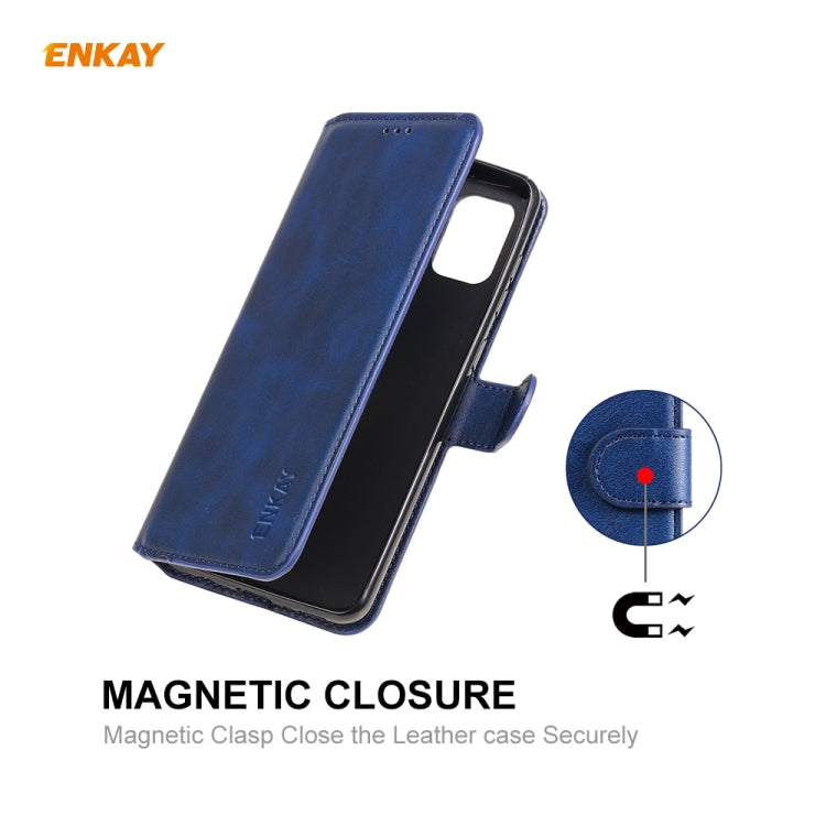 For Samsung Galaxy A31 ENKAY Hat-Prince Horizontal Flip Leather Case with Holder & Card Slots & Wallet