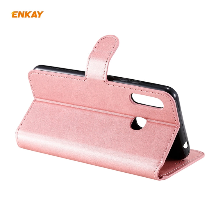 For Samsung Galaxy A70e ENKAY Hat-Prince Horizontal Flip Leather Case with Holder & Card Slots & Wallet