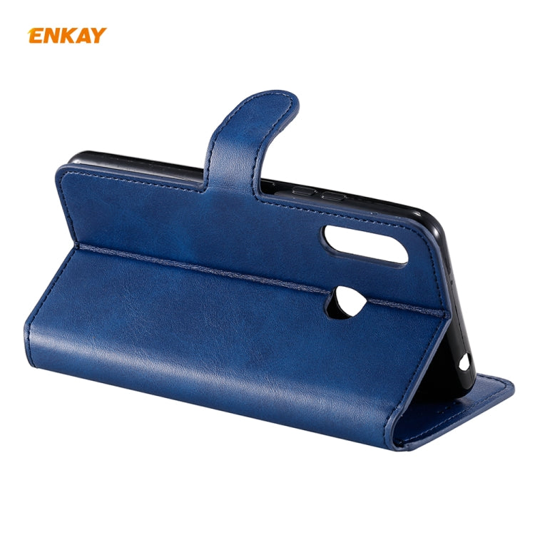For Samsung Galaxy A70e ENKAY Hat-Prince Horizontal Flip Leather Case with Holder & Card Slots & Wallet