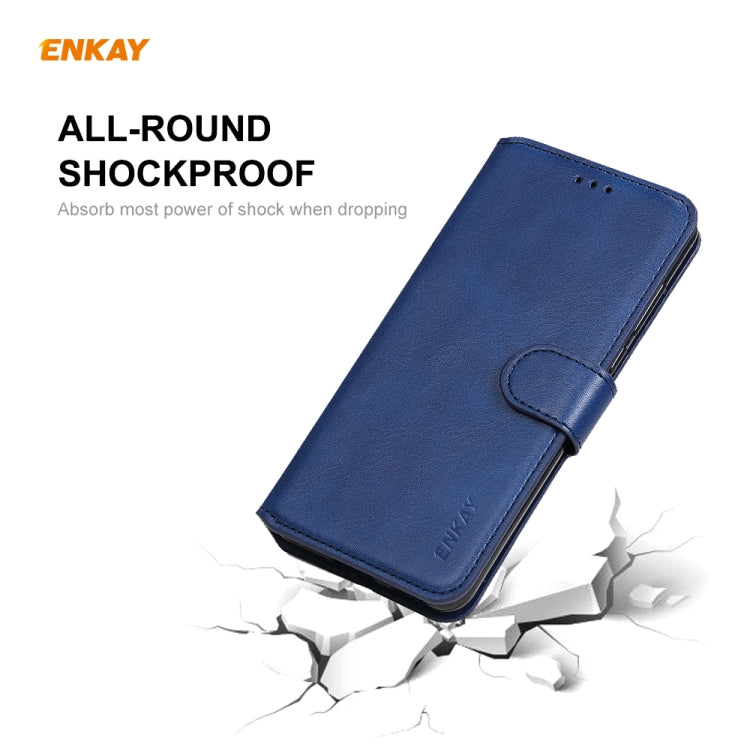 For Samsung Galaxy A70e ENKAY Hat-Prince Horizontal Flip Leather Case with Holder & Card Slots & Wallet