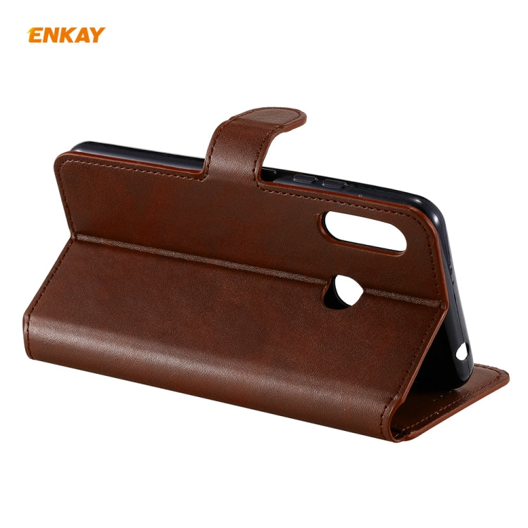 For Samsung Galaxy A70e ENKAY Hat-Prince Horizontal Flip Leather Case with Holder & Card Slots & Wallet