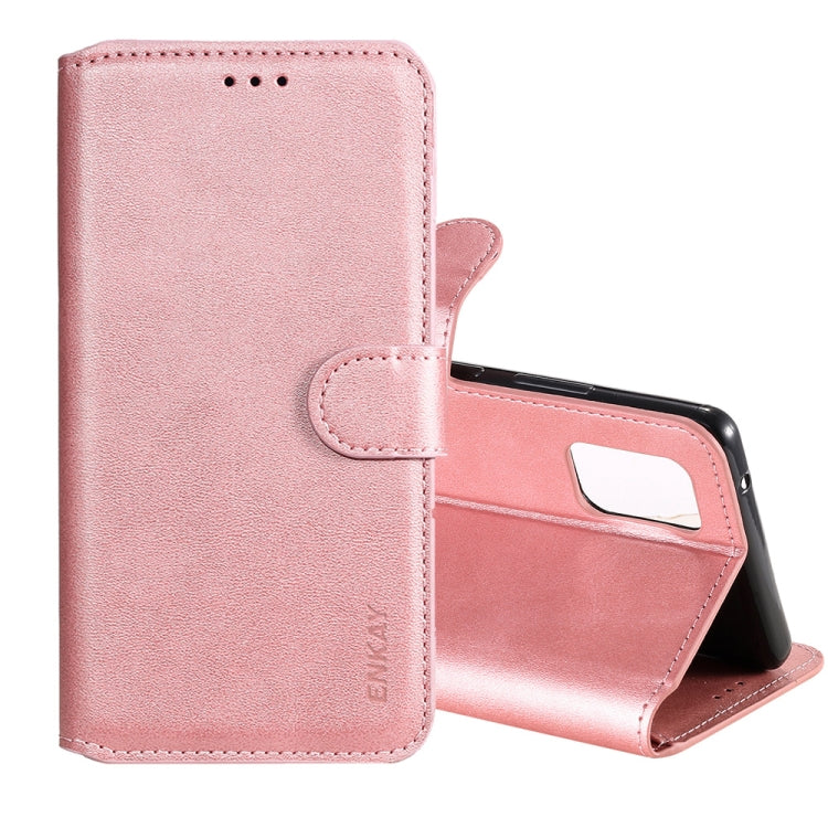 For Samsung Galaxy A71 ENKAY Hat-Prince Horizontal Flip Leather Case with Holder & Card Slots & Wallet