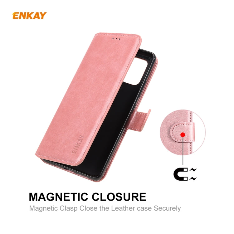 For Samsung Galaxy A71 ENKAY Hat-Prince Horizontal Flip Leather Case with Holder & Card Slots & Wallet