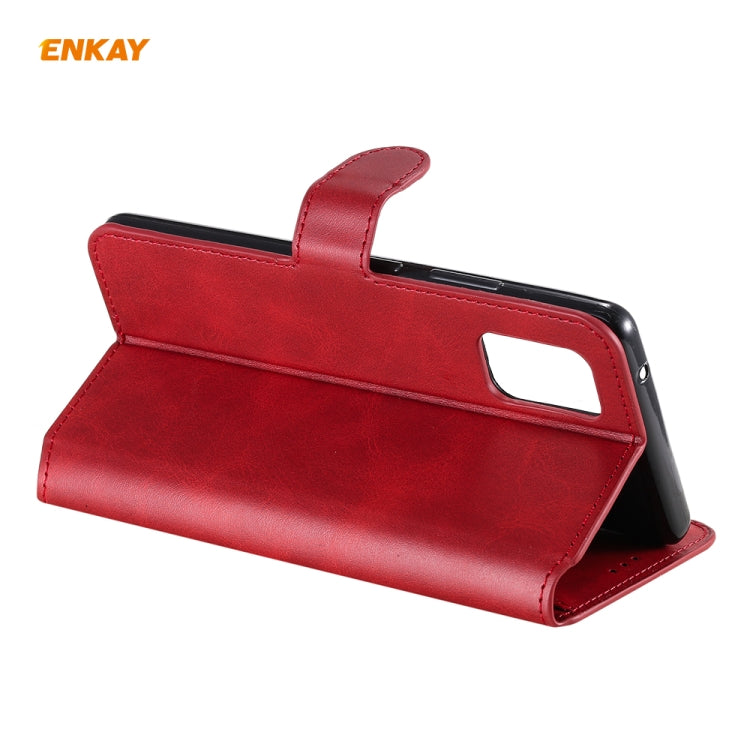 For Samsung Galaxy A71 ENKAY Hat-Prince Horizontal Flip Leather Case with Holder & Card Slots & Wallet