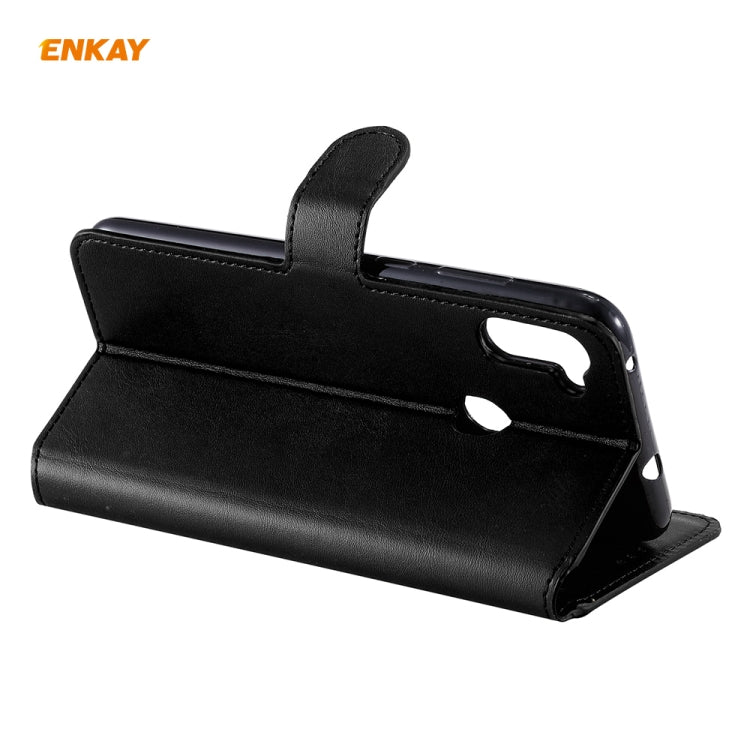 For Samsung Galaxy M11 ENKAY Hat-Prince Horizontal Flip Leather Case with Holder & Card Slots & Wallet