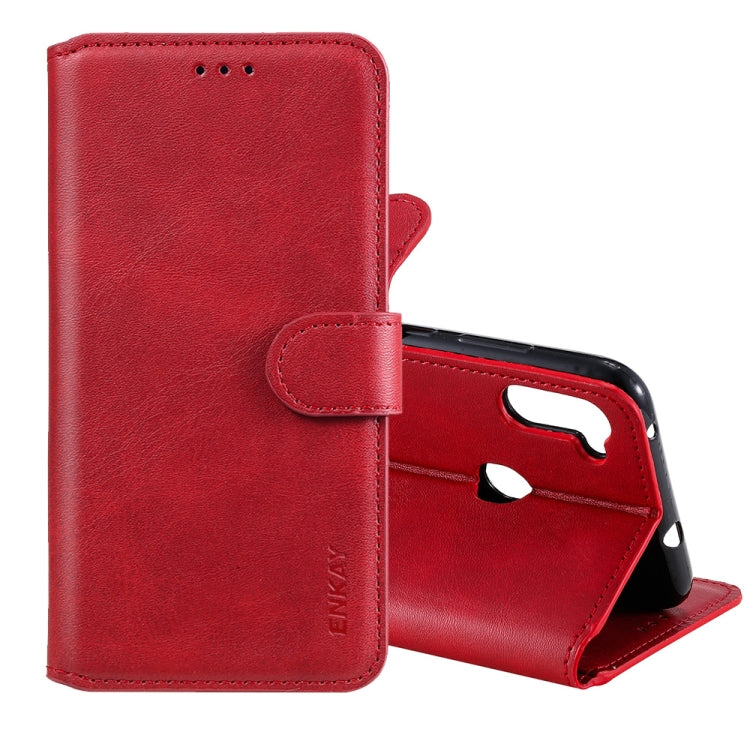 For Samsung Galaxy M11 ENKAY Hat-Prince Horizontal Flip Leather Case with Holder & Card Slots & Wallet