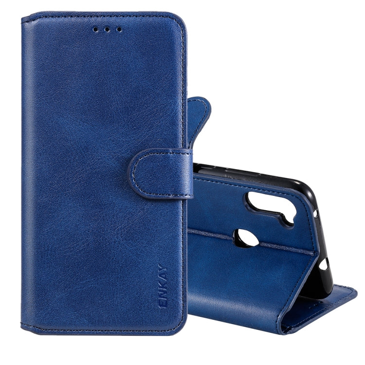 For Samsung Galaxy M11 ENKAY Hat-Prince Horizontal Flip Leather Case with Holder & Card Slots & Wallet