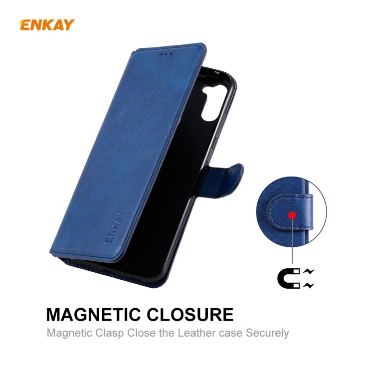 For Samsung Galaxy M11 ENKAY Hat-Prince Horizontal Flip Leather Case with Holder & Card Slots & Wallet
