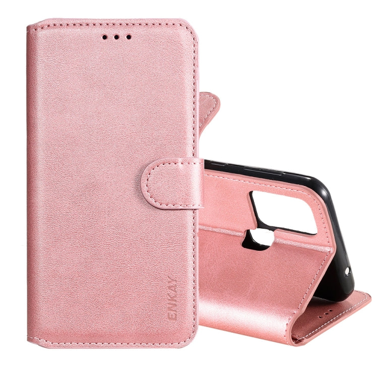 For Samsung Galaxy M31 ENKAY Hat-Prince Horizontal Flip Leather Case with Holder & Card Slots & Wallet