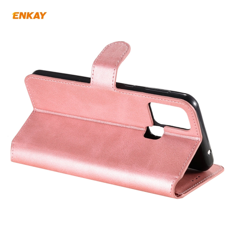 For Samsung Galaxy M31 ENKAY Hat-Prince Horizontal Flip Leather Case with Holder & Card Slots & Wallet