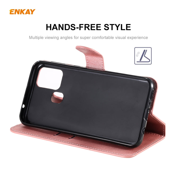 For Samsung Galaxy M31 ENKAY Hat-Prince Horizontal Flip Leather Case with Holder & Card Slots & Wallet