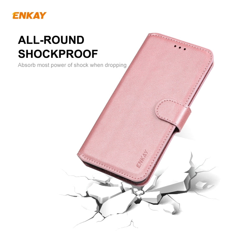 For Samsung Galaxy M31 ENKAY Hat-Prince Horizontal Flip Leather Case with Holder & Card Slots & Wallet