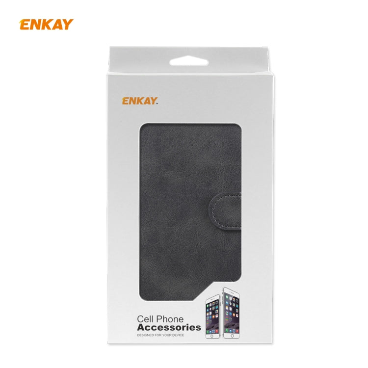 For Samsung Galaxy M31 ENKAY Hat-Prince Horizontal Flip Leather Case with Holder & Card Slots & Wallet