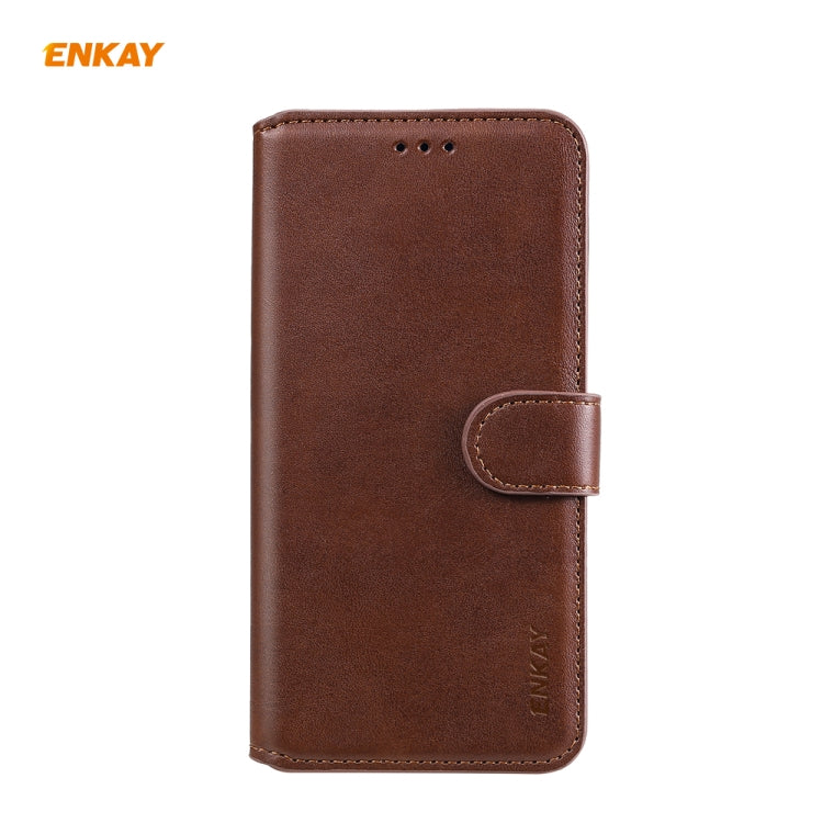For Samsung Galaxy M31 ENKAY Hat-Prince Horizontal Flip Leather Case with Holder & Card Slots & Wallet