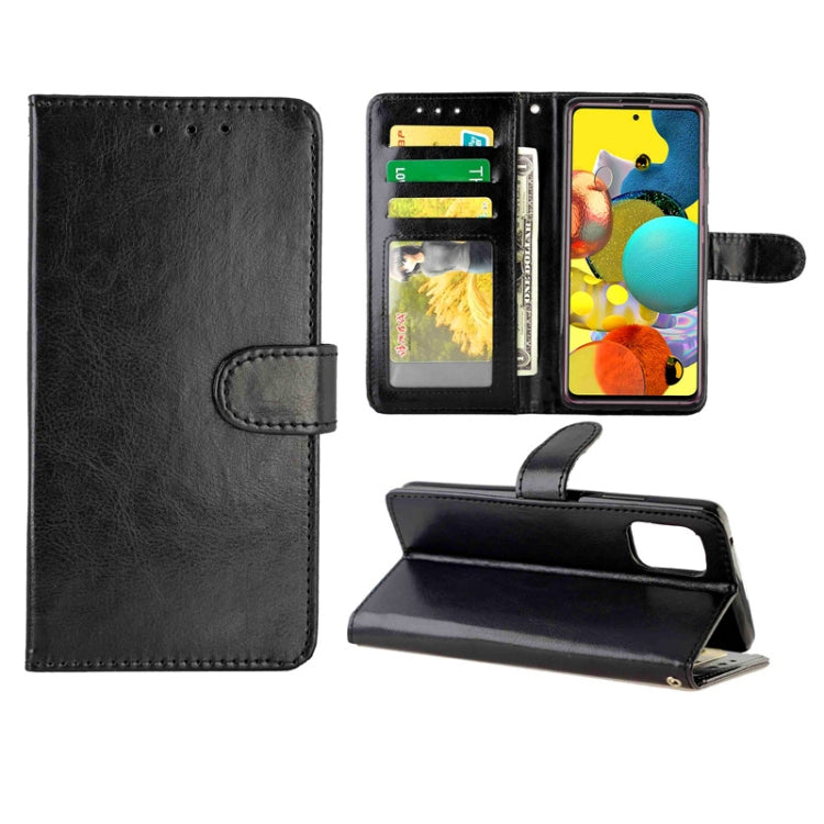 For Samsung Galaxy A51 5G Crazy Horse Texture Leather Horizontal Flip Protective Case with Holder & Card Slots & Wallet & Photo Frame