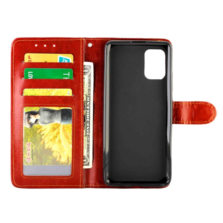 For Samsung Galaxy A51 5G Crazy Horse Texture Leather Horizontal Flip Protective Case with Holder & Card Slots & Wallet & Photo Frame