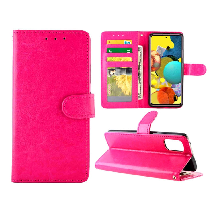For Samsung Galaxy A51 5G Crazy Horse Texture Leather Horizontal Flip Protective Case with Holder & Card Slots & Wallet & Photo Frame