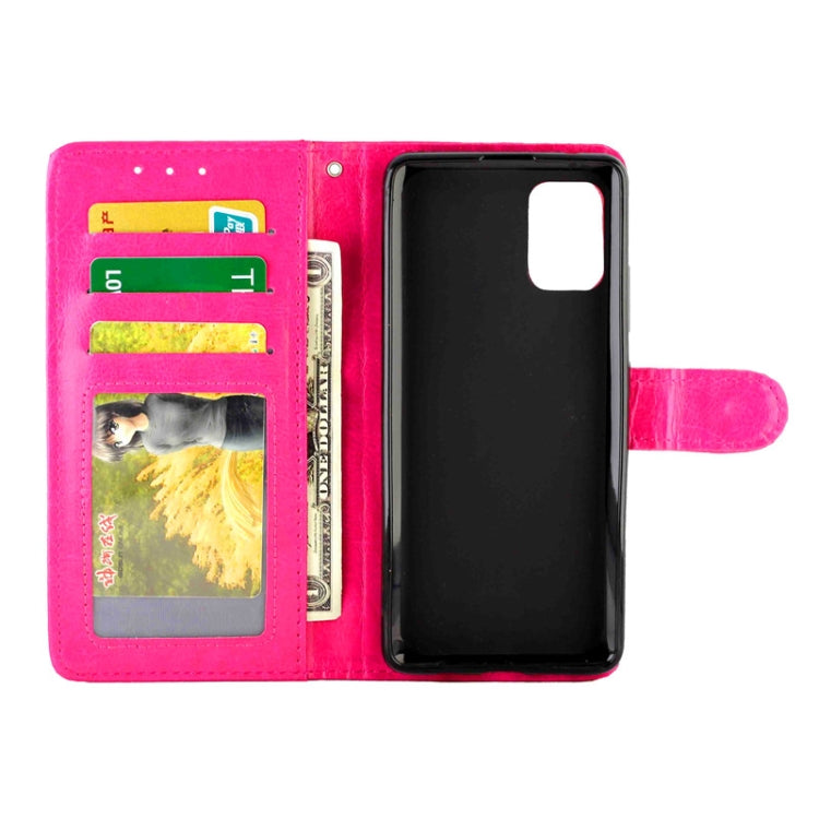 For Samsung Galaxy A51 5G Crazy Horse Texture Leather Horizontal Flip Protective Case with Holder & Card Slots & Wallet & Photo Frame
