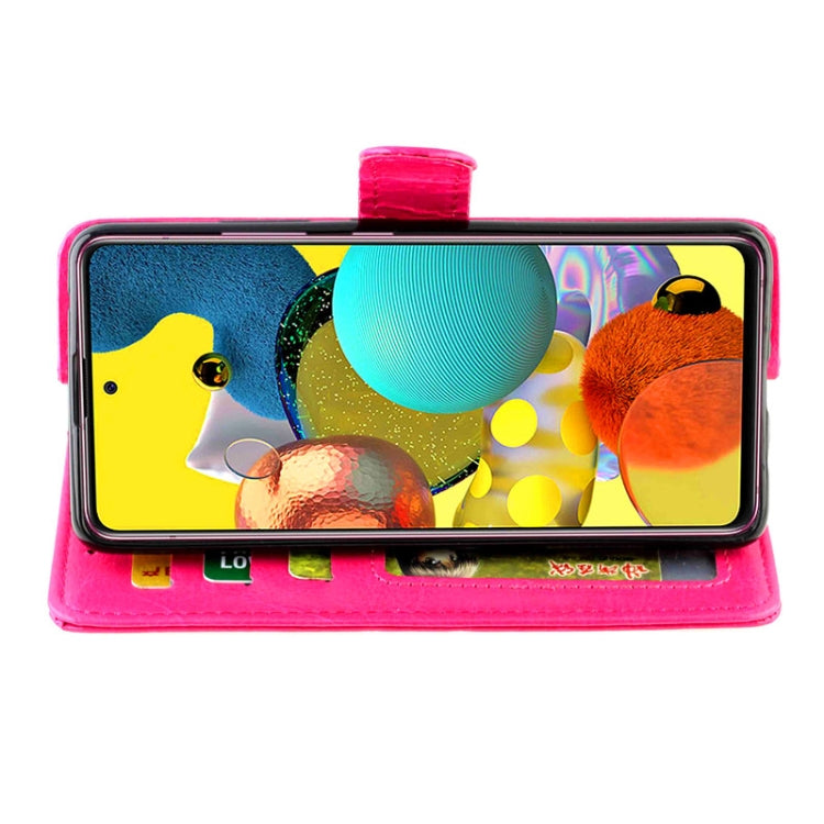 For Samsung Galaxy A51 5G Crazy Horse Texture Leather Horizontal Flip Protective Case with Holder & Card Slots & Wallet & Photo Frame