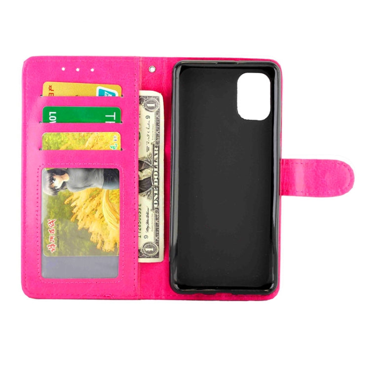 For Samsung Galaxy A31 Crazy Horse Texture Leather Horizontal Flip Protective Case with Holder & Card Slots & Wallet & Photo Frame