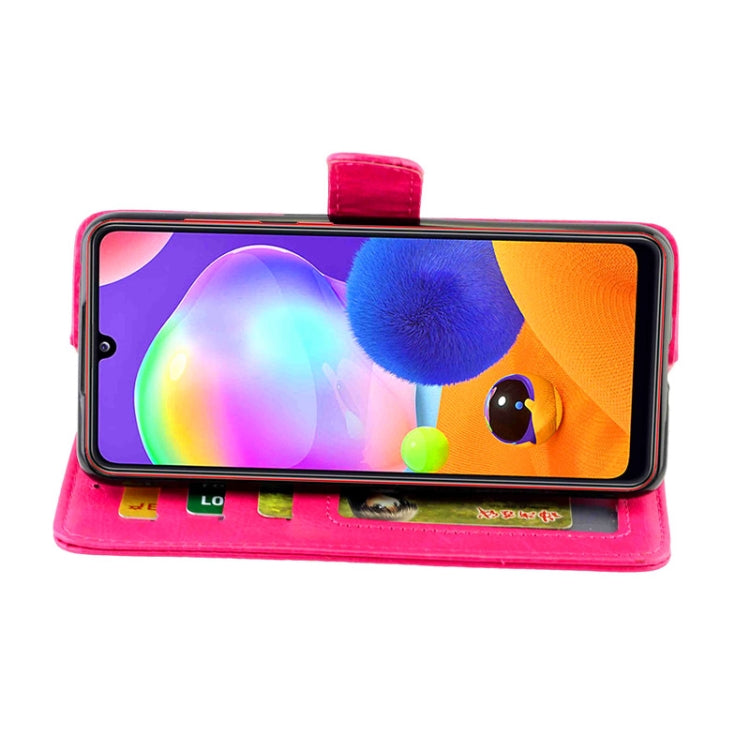 For Samsung Galaxy A31 Crazy Horse Texture Leather Horizontal Flip Protective Case with Holder & Card Slots & Wallet & Photo Frame