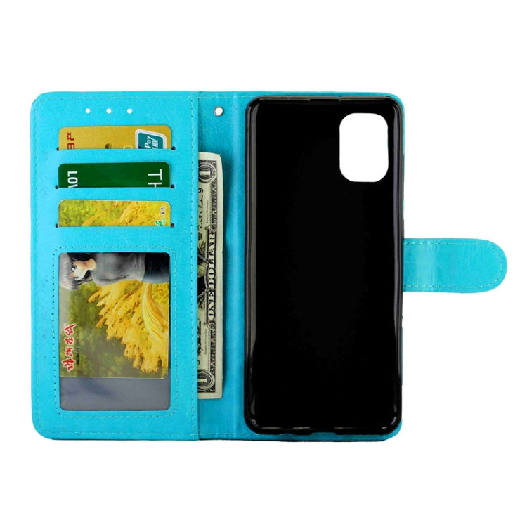 For Samsung Galaxy A31 Crazy Horse Texture Leather Horizontal Flip Protective Case with Holder & Card Slots & Wallet & Photo Frame